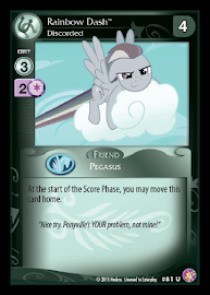 My Little Pony Rainbow Dash, Discorded Absolute Discord CCG Card
