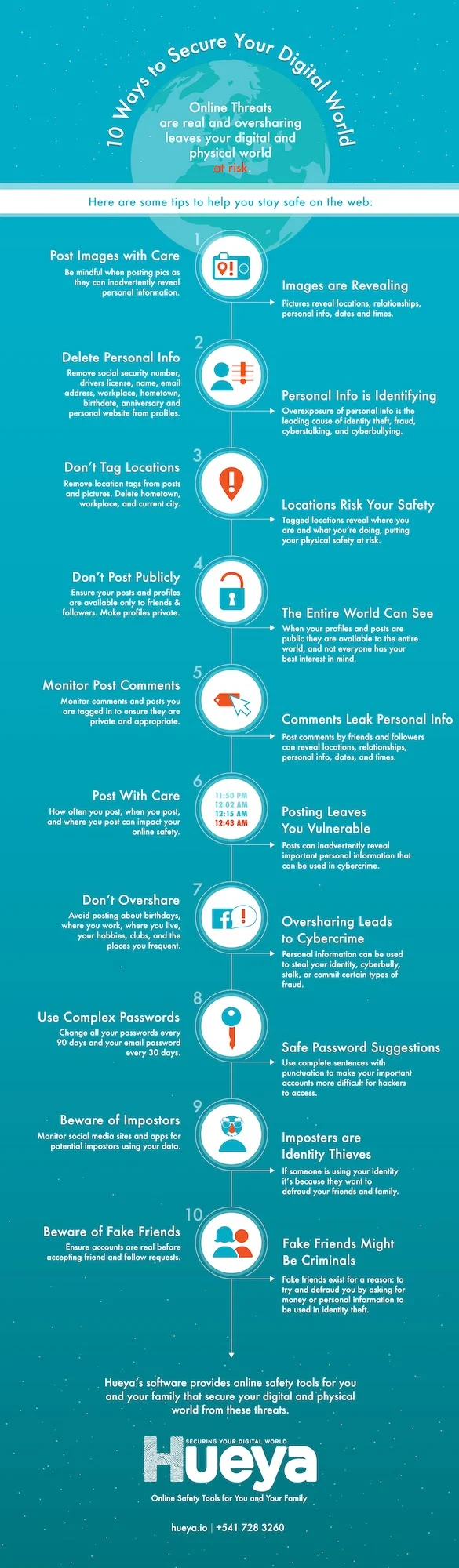 10 Ways to Secure Your Digital World - #infographic