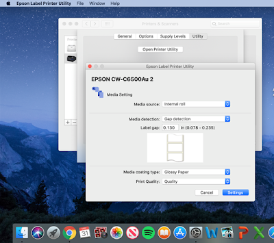 C6000 MAC Media Setting