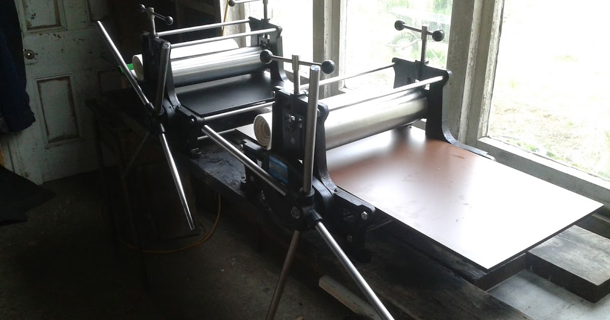 CLASSIC ETCHING PRESSES Two Table Top Presses Restored