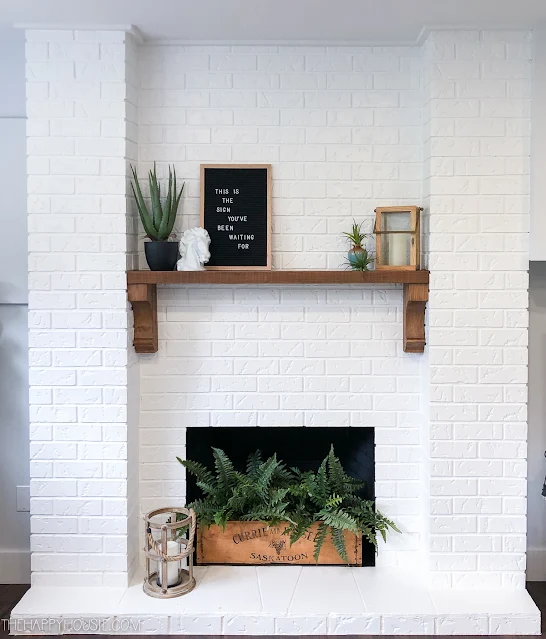 painting stone fireplace, paint fireplace stone, painted fireplace