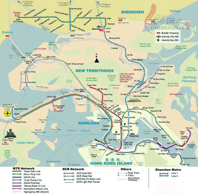 Hong Kong map