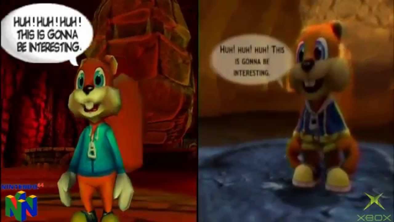 N64 Brasil Conker's Bad Fur Day VS Conker Live & Reloaded