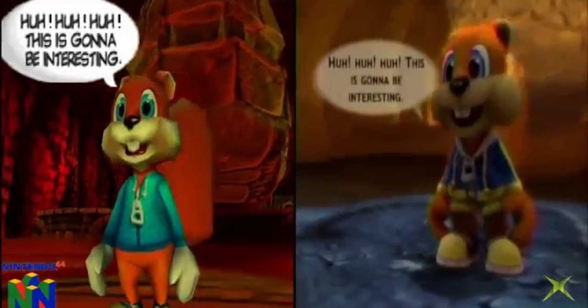 N64 Brasil Conker's Bad Fur Day VS Conker Live & Reloaded