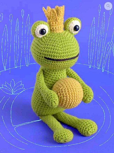 Frog prince Crochet pattern