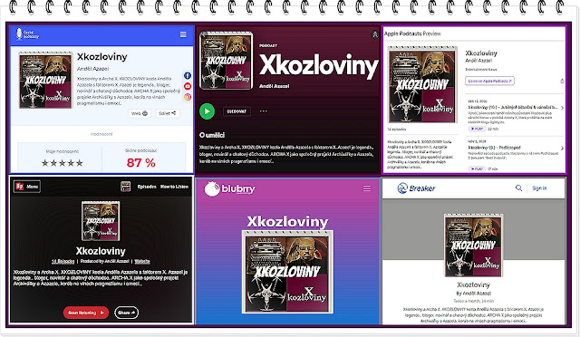 Ukázky platforem kde jsou Xkozloviny ku slyšení