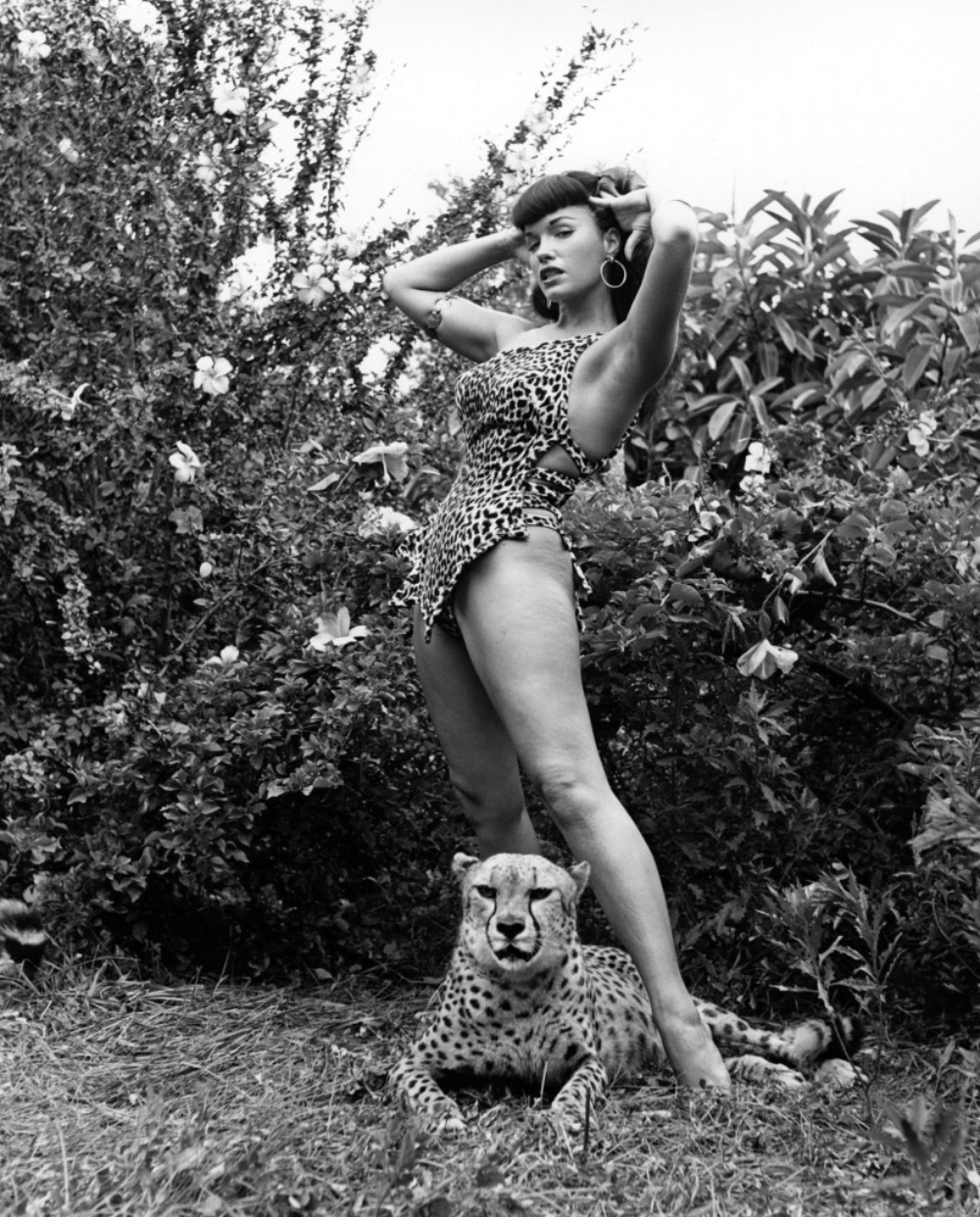 Bettie Page And The Iconic Cheetah Pinups Heres The Story Behind The