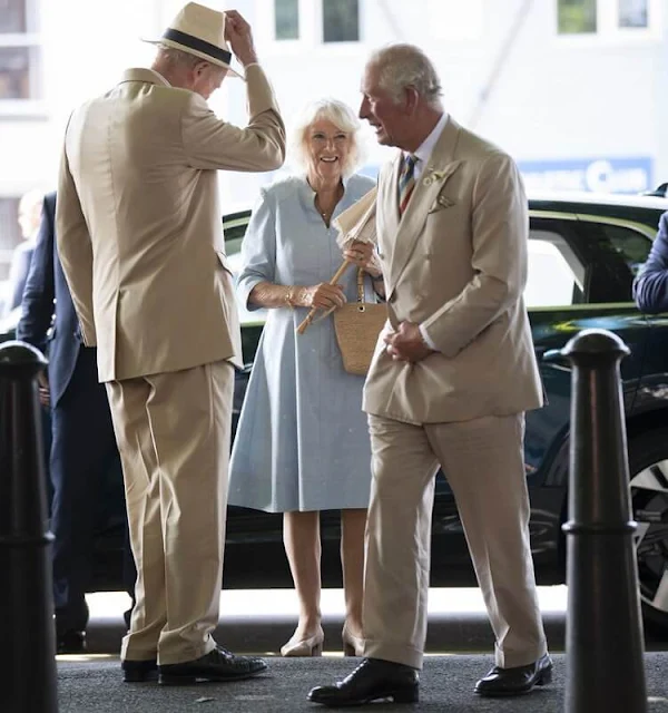 Prince of Wales and The Duchess of Cornwall visited Burton Art Gallery at Victoria Park in Bideford
