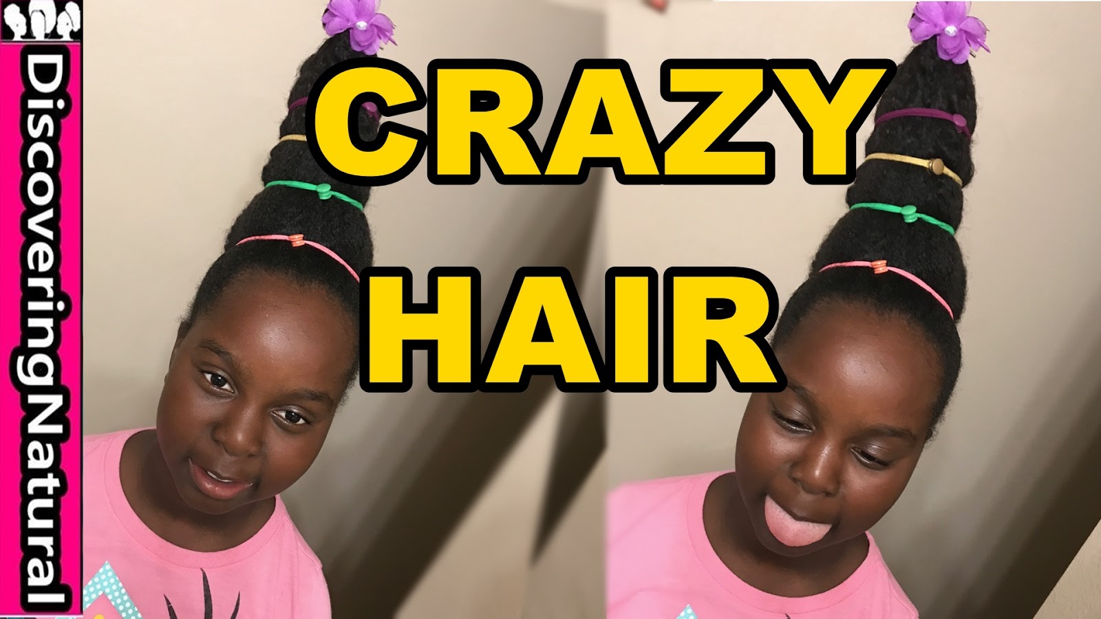 Discoveringnatural Crazy Hair Day Hairstyle For Girls And School