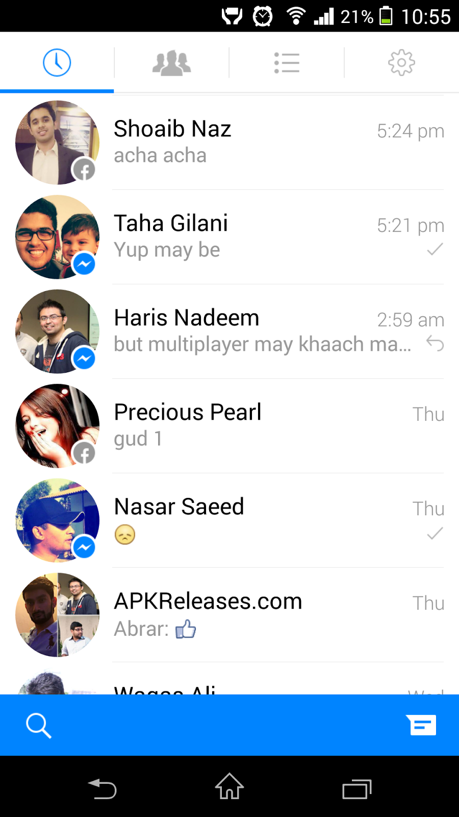 facebook messenger apk