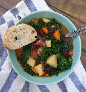 Portuguese kale soup