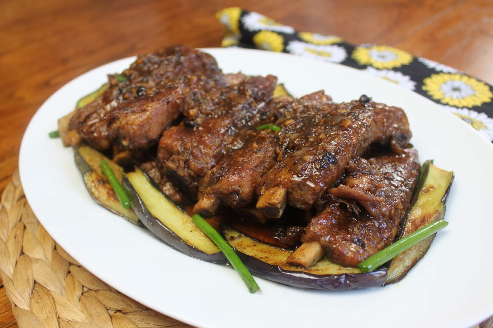 Pork Ribs Adobo with Green Beans