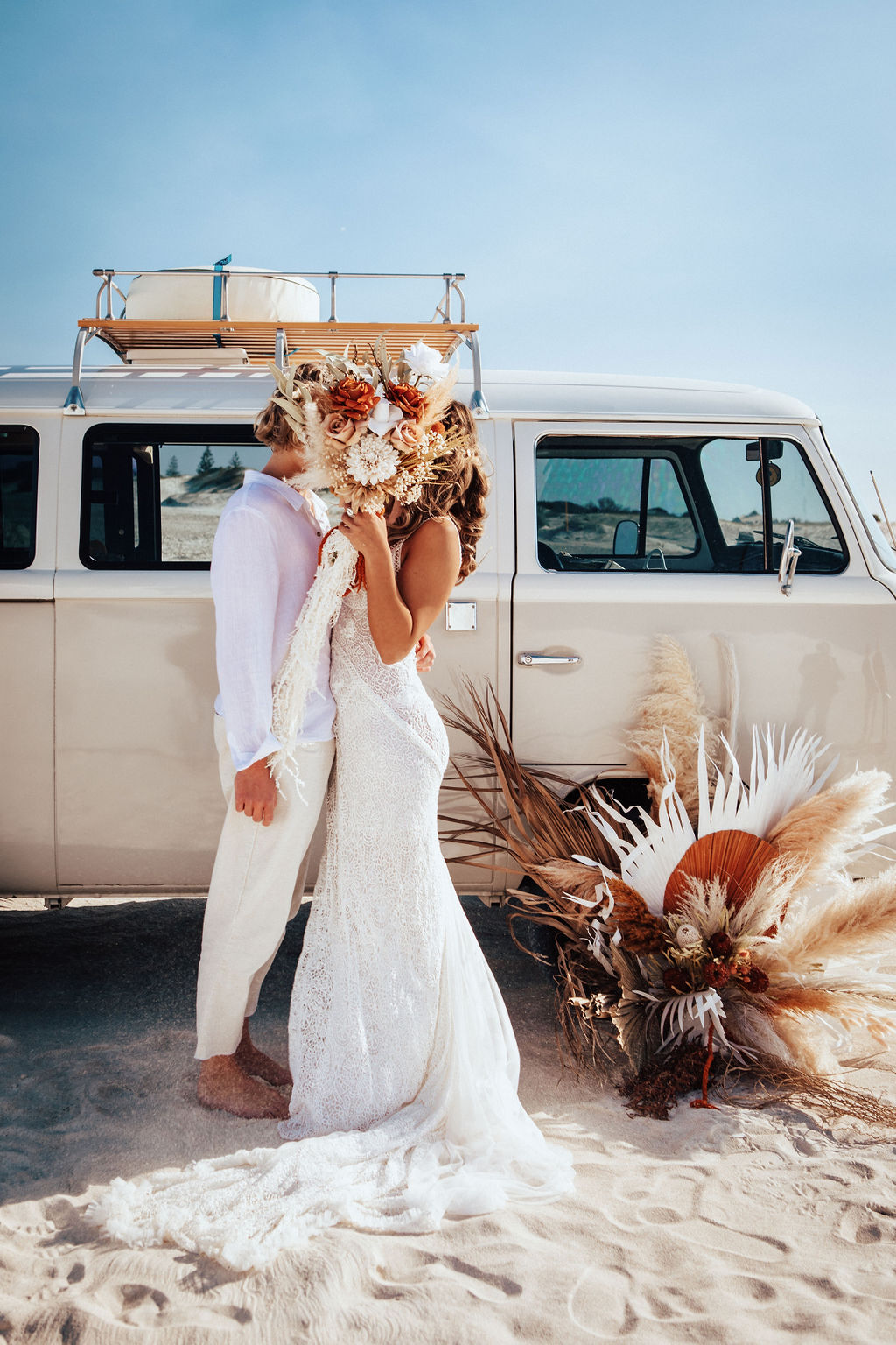 to the aisle australia | run away with me boho styled shoot perth Jypsea photography perth weddings sand dunes elopement bridal gowns hair makeup florals styled boho
