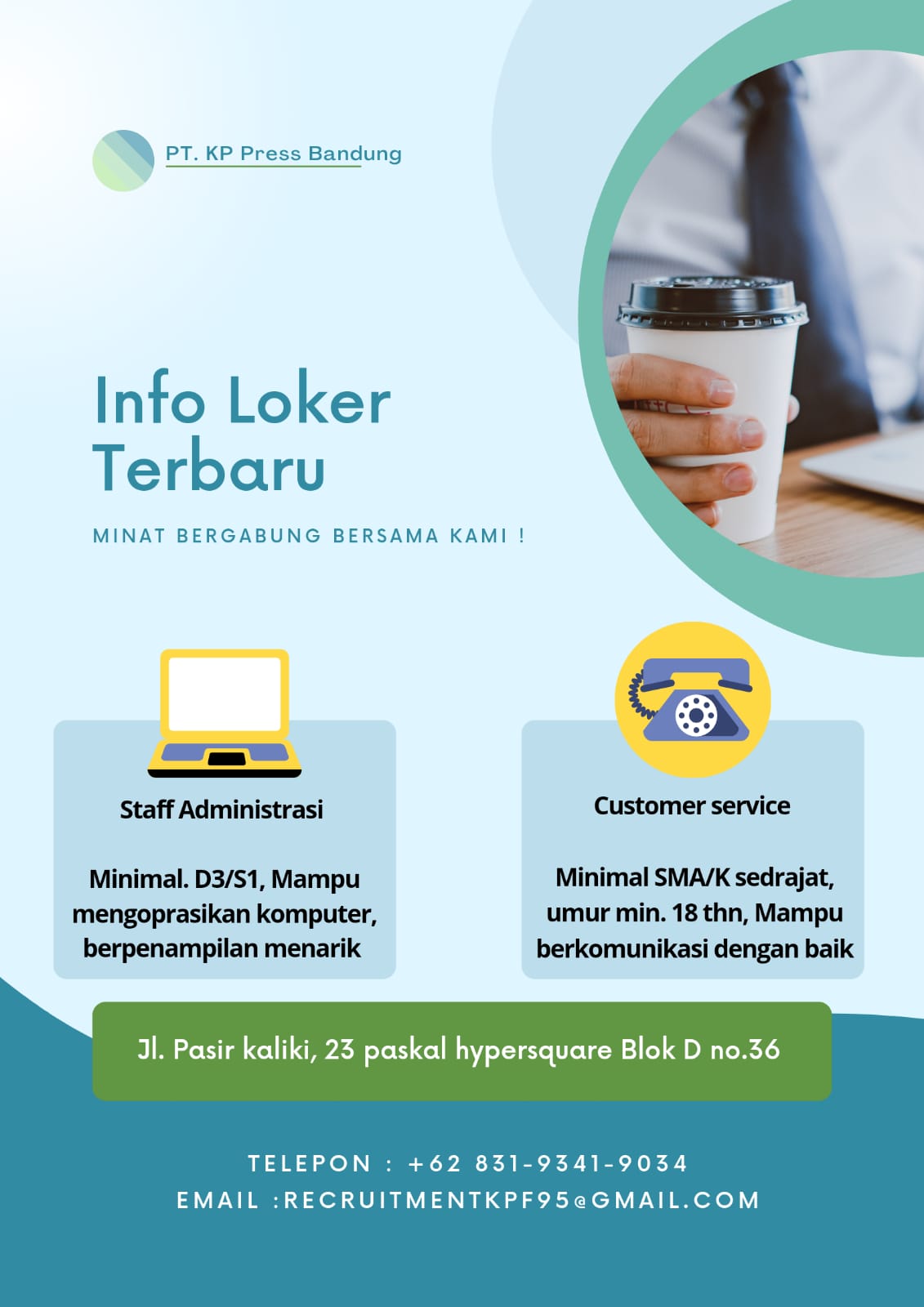 Lowongan Kerja PT. KP Press Bandung Agustus 2021 - Info Loker Bandung