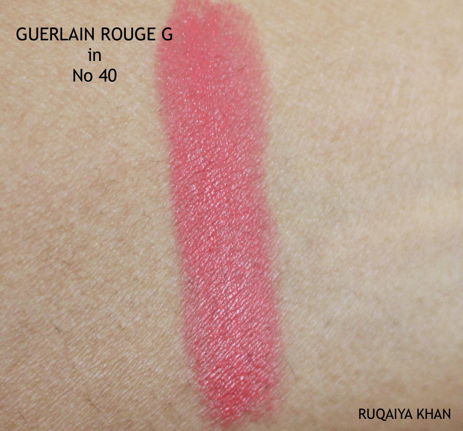 GUERLAIN Rouge G Customizable Lipstick in No.40 and Golden Ruby Case