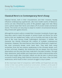 American hero summary picture