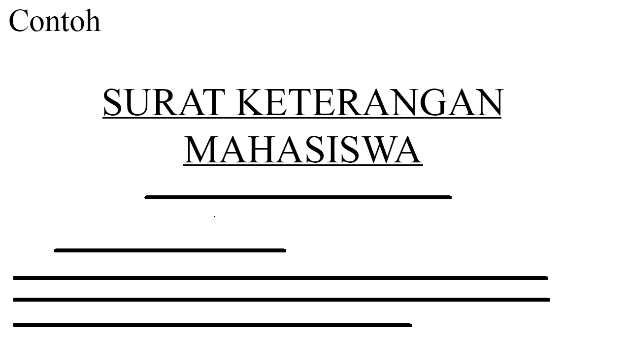 6 Contoh Surat Keterangan Mahasiswa Aktif Kuliah Terlengkap