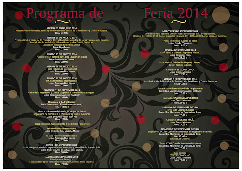 Ronda - Feria de Pedro Romero 2014 - Programa de Feria