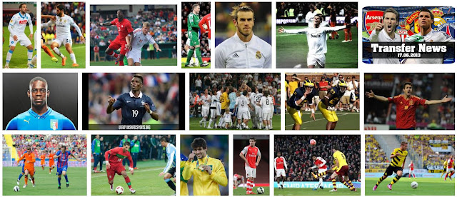 Random Transfer News snippets - screengrab from Google images - Labelled for reuse