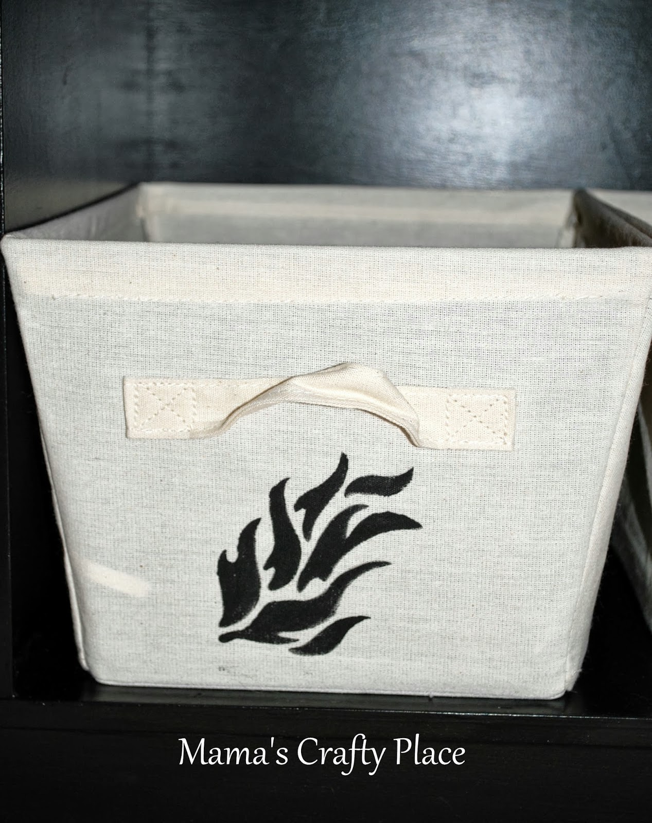 Mama's Crafts Decorated Canvas Storage Bins...
