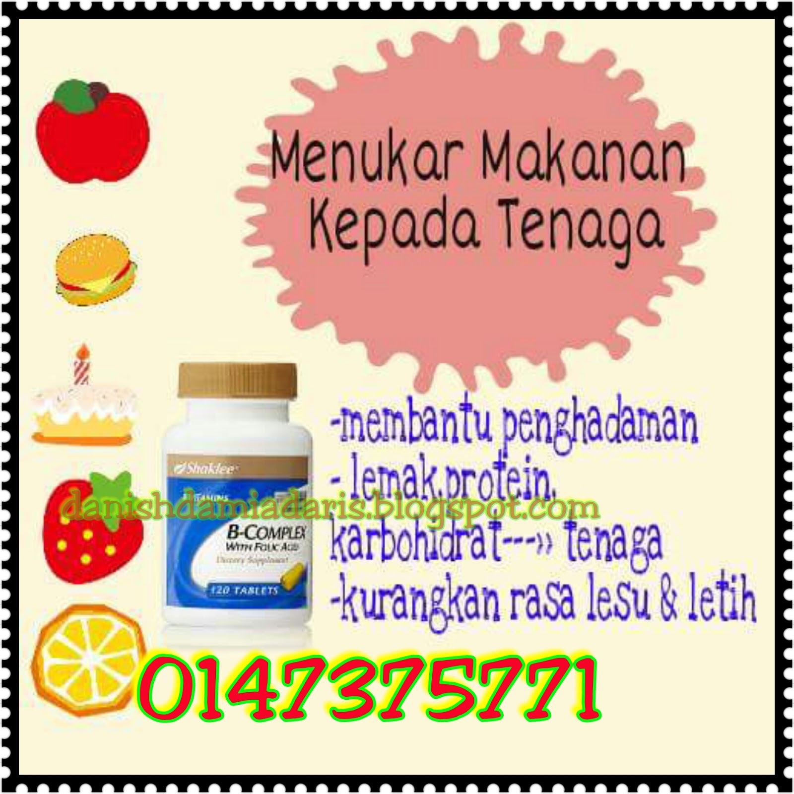 3D health beauty supplement 6 MANFAAT VITAMIN B COMPLEX YANG ANDA