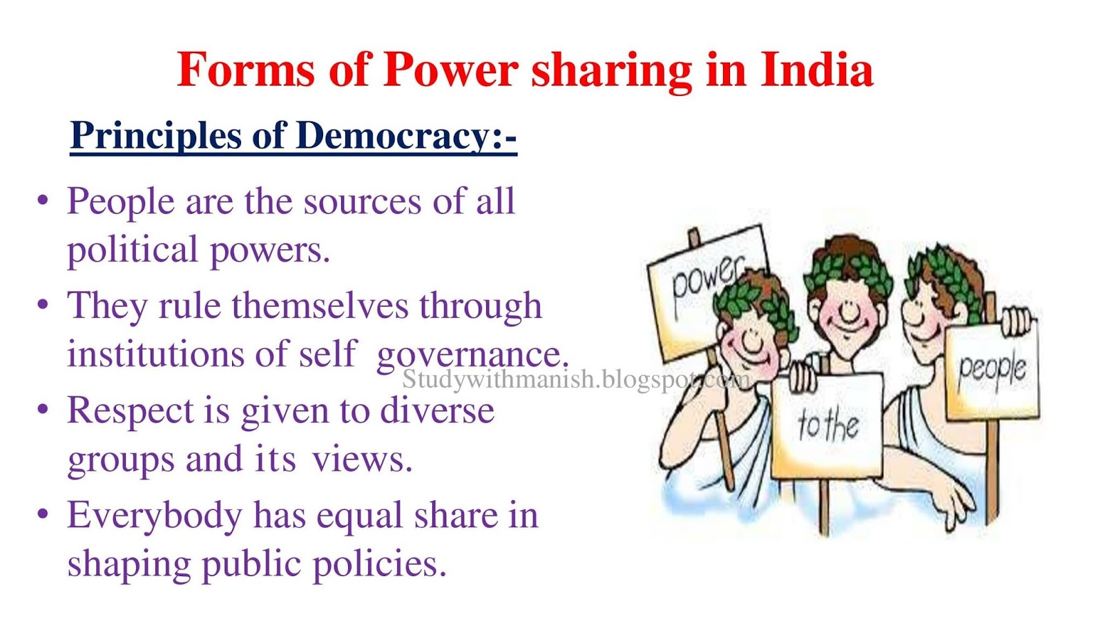 Power Sharing PPT Class10th Political Science