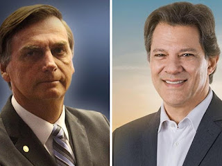 Fernando Haddad e Jair Bolsonaro 