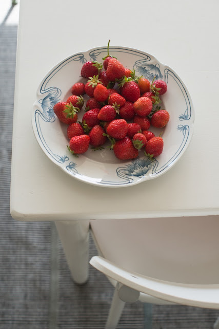 Frische Erdbeeren.