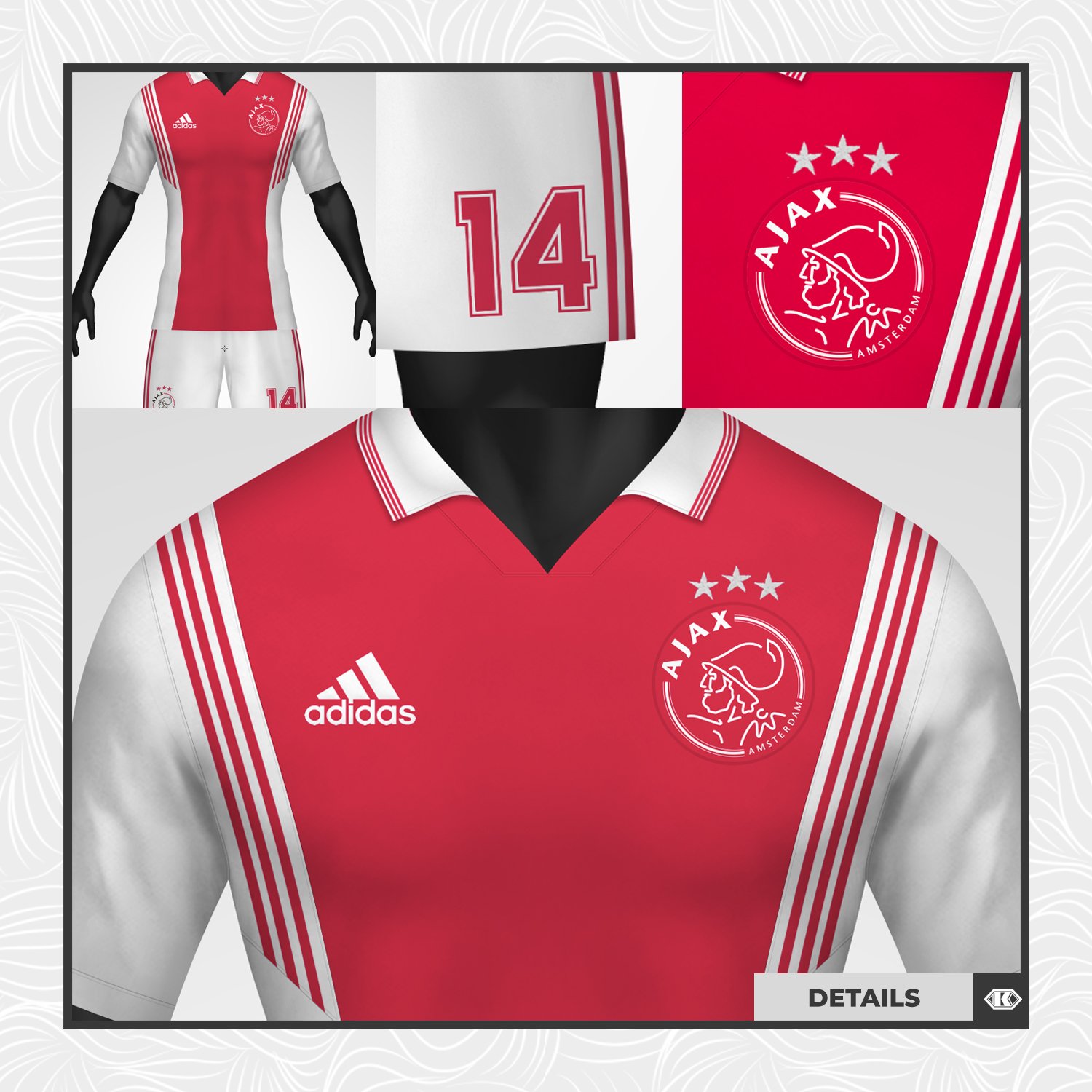 Ajax x Adidas x Louis Vuitton Concept kit by jaccovansanten.nl