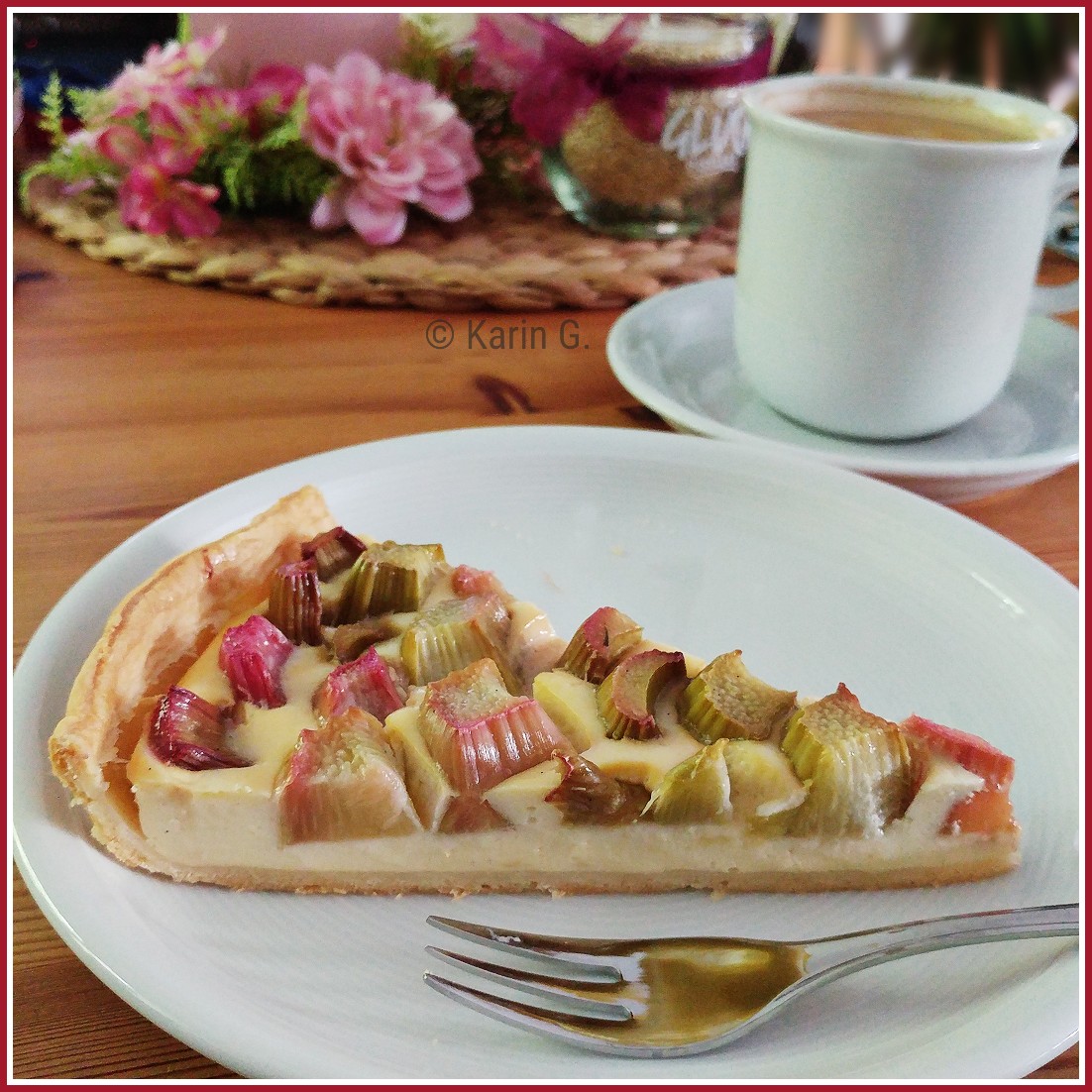 ich hab da mal was ausprobiert: Rhabarbertarte 2021 mit Quarkguss und ...