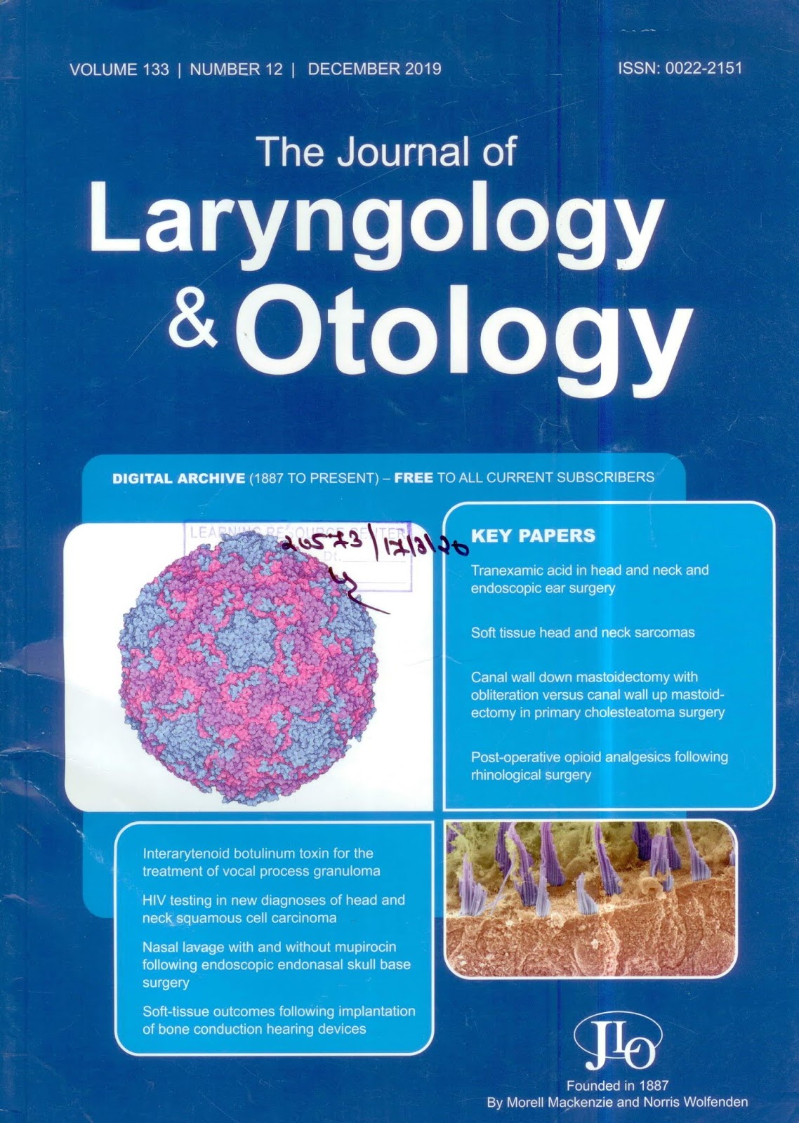 https://www.cambridge.org/core/journals/journal-of-laryngology-and-otology/issue/8EB3D9FA37017064E872E0706C5818CD