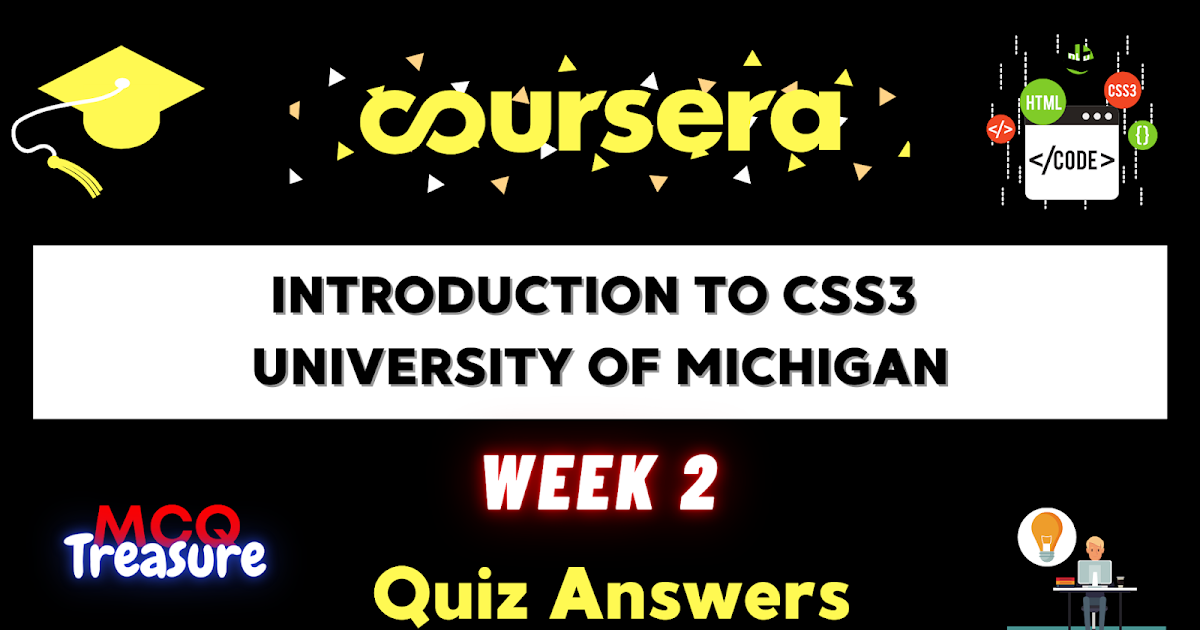 Introduction to CSS3 Week 2 Answers - MCQ Treasure