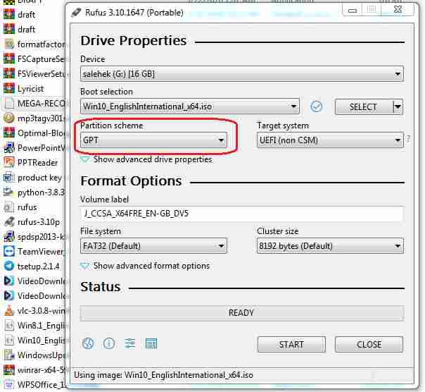 Invalid partition table.