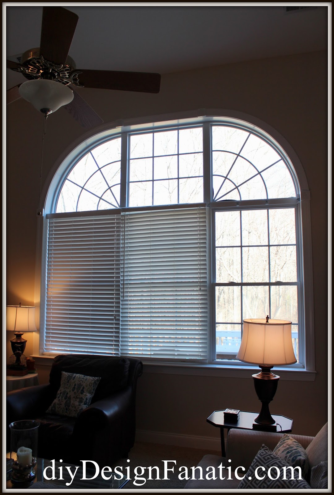 The blind on the right just downright broke and fell down.