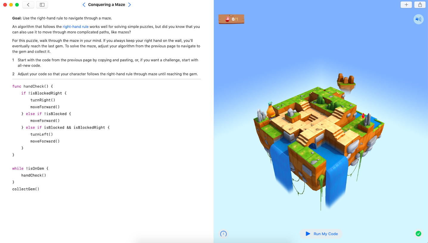 DevBgin: Learn to Code 1 - เฉลยแบบฝึกหัด Conquering a Maze