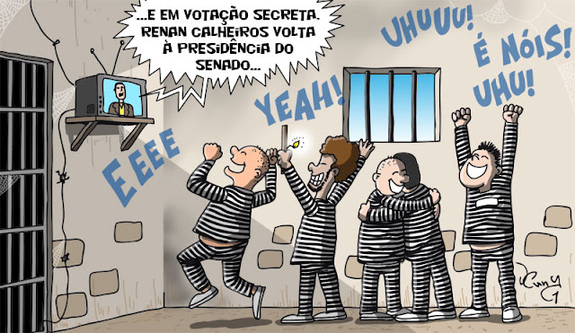 Líder da Rebelião dos Corruptos, Renan Calheiros, não aceita decisão de ministro do STJ Líder da Rebelião dos Corruptos, Renan Calheiros, não aceita decisão de ministro do STJ
