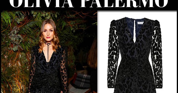 olivia palermo black dress