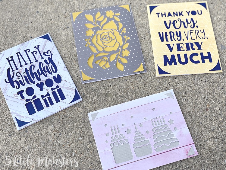 5 Little Monsters: Make Your Own Card Inserts for Cricut Joy