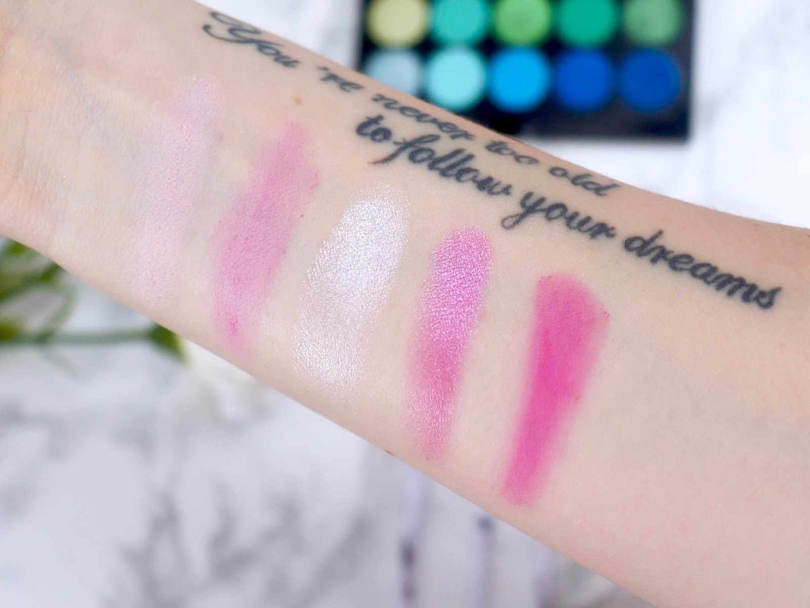 MakeUp Academy Tropical Oceana kosmetyki make up swatche