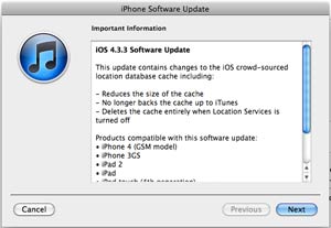 iOS 4.3.3 listo para la descarga