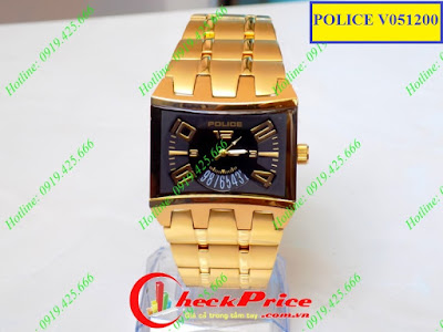 Đồng hồ đeo tay mặt vuông Police V051200