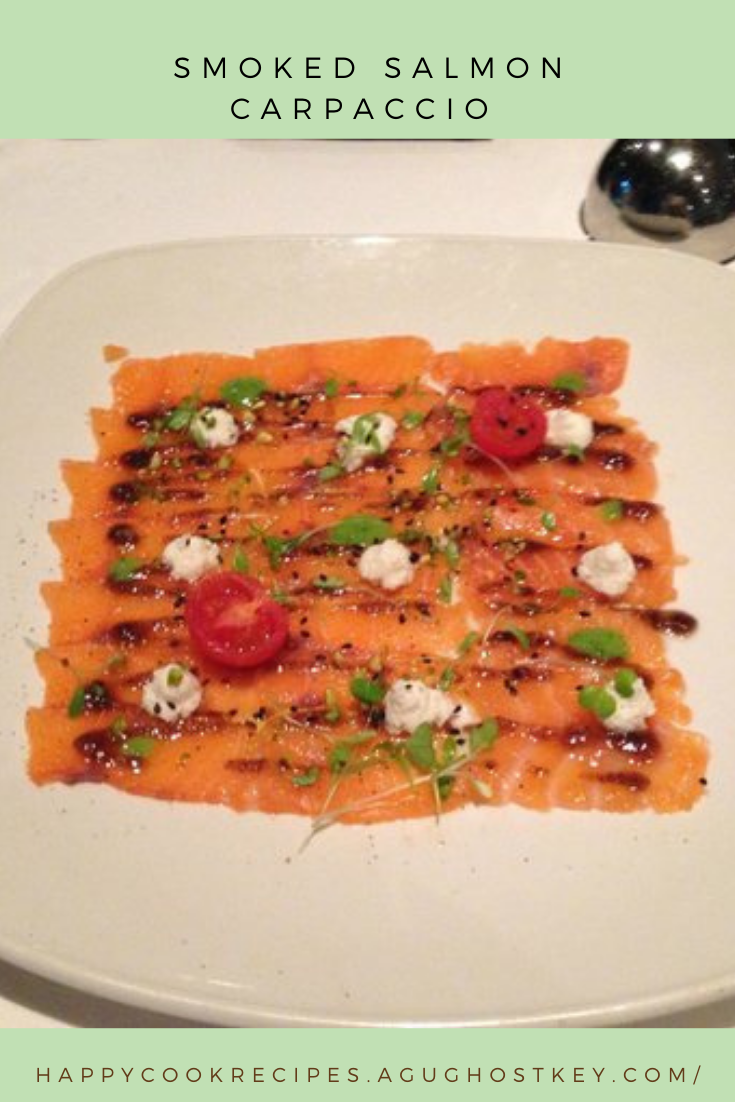 Smoked salmon carpaccio happy cook
