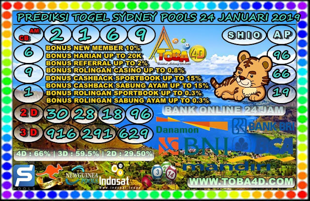 PREDIKSI TOGEL SYDNEY POOLS 24 JANUARI 2019 BERITA TOBA 4D