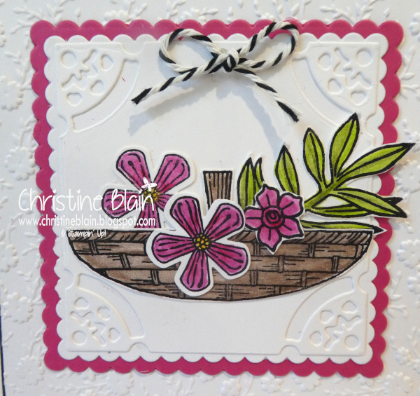 HAPPY HEART CARDS STAMPIN' UP! BASKET OF BLOOMS GET WELL CARD