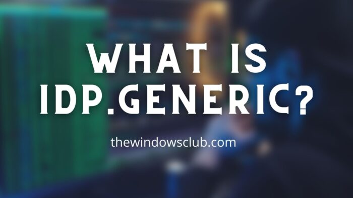 idp.generic은(는) 무엇인가요?