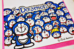 Gambar Doodle Art Doraemon Berwarna