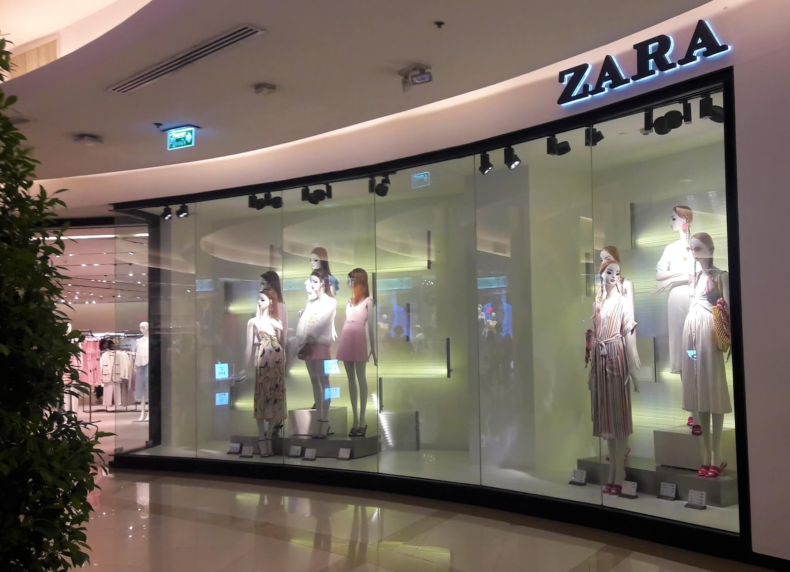 ZARA window display at ZARA Siam Paragon in Bangkok, Thailand