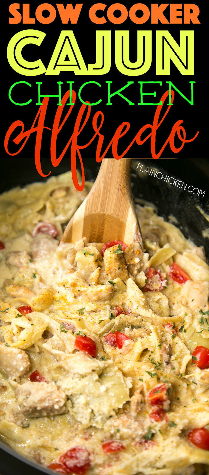 Slow Cooker Cajun Chicken Alfredo Plain Chicken®