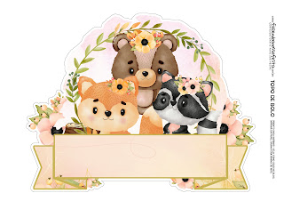 Enchanted Forest: Free Printable Cake Toppers and Decoration.