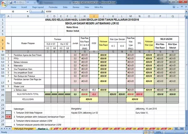 Contoh Blanko Kelulusan Siswa Download Contoh Buku